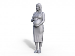 Pregnant woman for model building model railway diorama 3D-Druckmodell