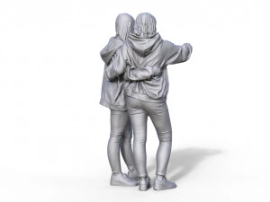 Selfie figures for model building model railway diorama 3D Print Model