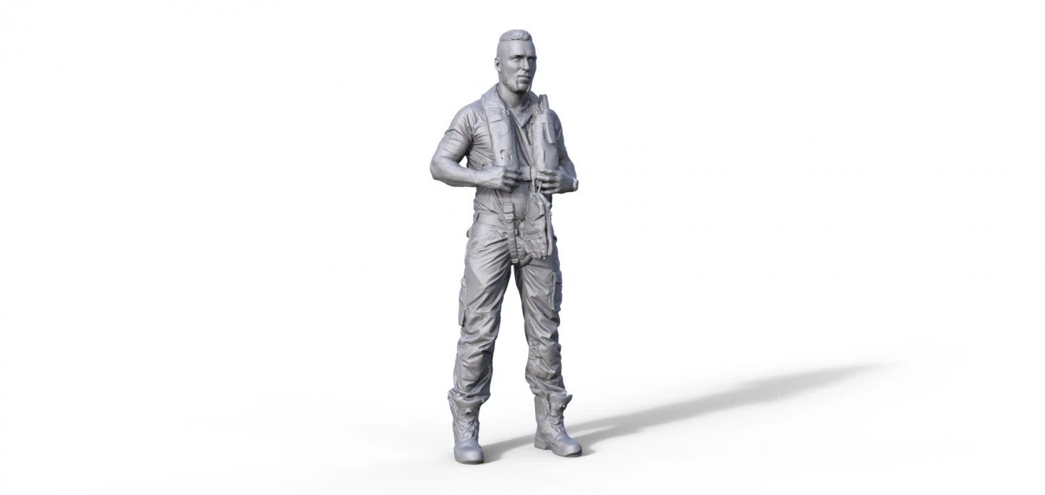 Figure Florian for rescue cruiser Bedrnhard Gruben ship model 3D Print Model .c4d .max .obj .3ds .fbx .stl .blend