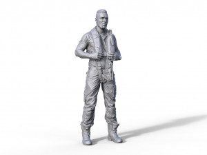 Figure Florian for rescue cruiser Bedrnhard Gruben ship model 3D-printmodel