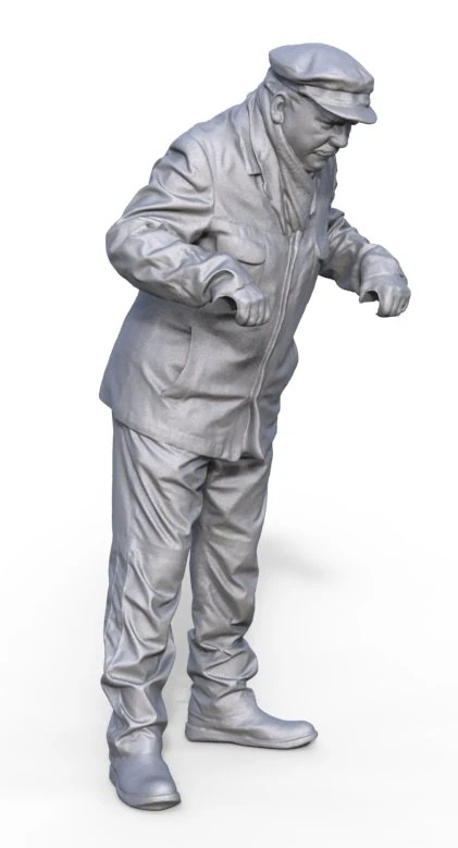 Figure Uwe for fishing boat ship model Typ D 125 3D Print Model .c4d .max .obj .3ds .fbx .stl .blend 