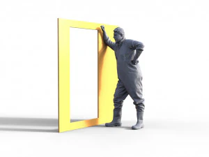 Figuur voor vissersbootschip model 125 3D printmodel