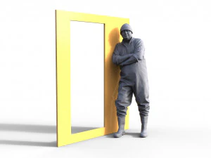 Figuur voor vissersbootschip model 125 3D printmodel