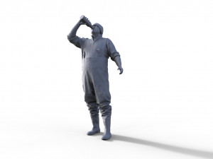 Figure for fishing boat ship model 11 3D-printmodel