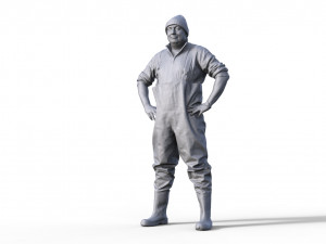 Figure for fishing boat ship model 11 3D Print Model