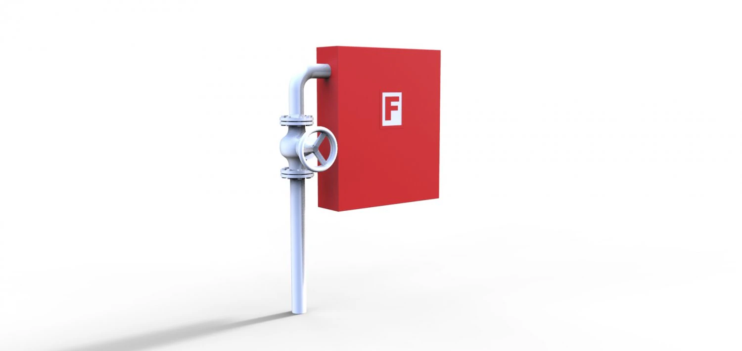 Fire brigade hose box type B 175 3D Print Model .c4d .max .obj .3ds .fbx .stl .blend 