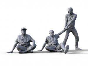 Ativistas clim&aacute;ticos est&uacute;pidos para modelos ferrovi&aacute;rios 11 Modelo de Impressão 3D