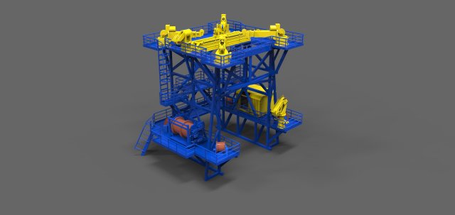 Handling Tower Edda Flora Vessel 175 3D 프린트 모델 .c4d .max .obj .3ds .fbx .stl .blend
