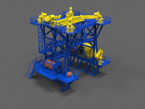 Handling Tower Edda Flora Vessel 175 3D Принт Модель