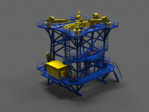 Handling Tower Edda Flora Vessel 175 3D 프린트 모델