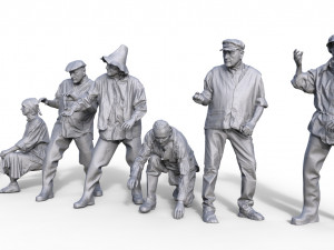 Rafter figures for museum Diorama 3D Принт Модель