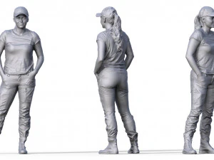 Figura Charlotte tipo H para modelo de navio diorama ferrovi&aacute;rio 125 Modelo de Impressão 3D