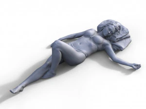 Фигурка Шарлотта тип D для модели корабля ЖД диорама 125 3D Принт Модель