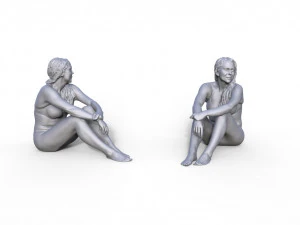 Figur Charlotte Typ C für Schiffsmodelleisenbahn-Diorama 125 3D Druckmodell