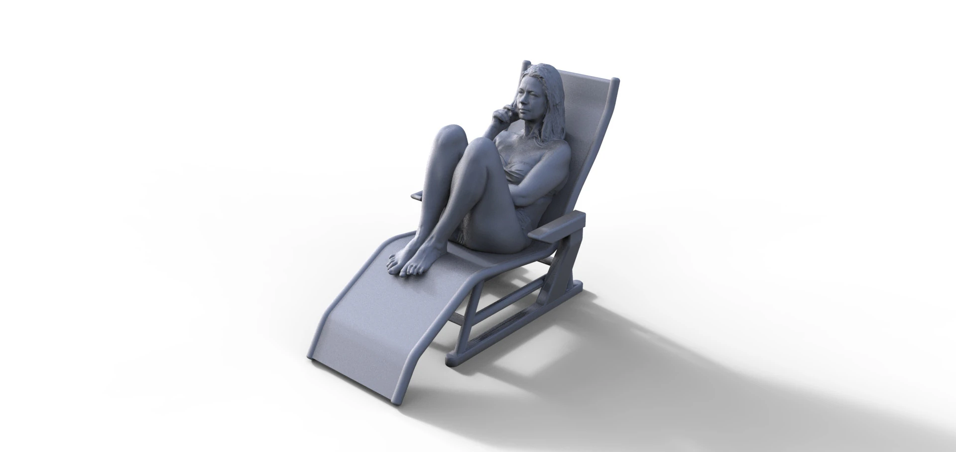 Figur Girl 928 3D Model .c4d .max .obj .3ds .fbx .stl .blend 