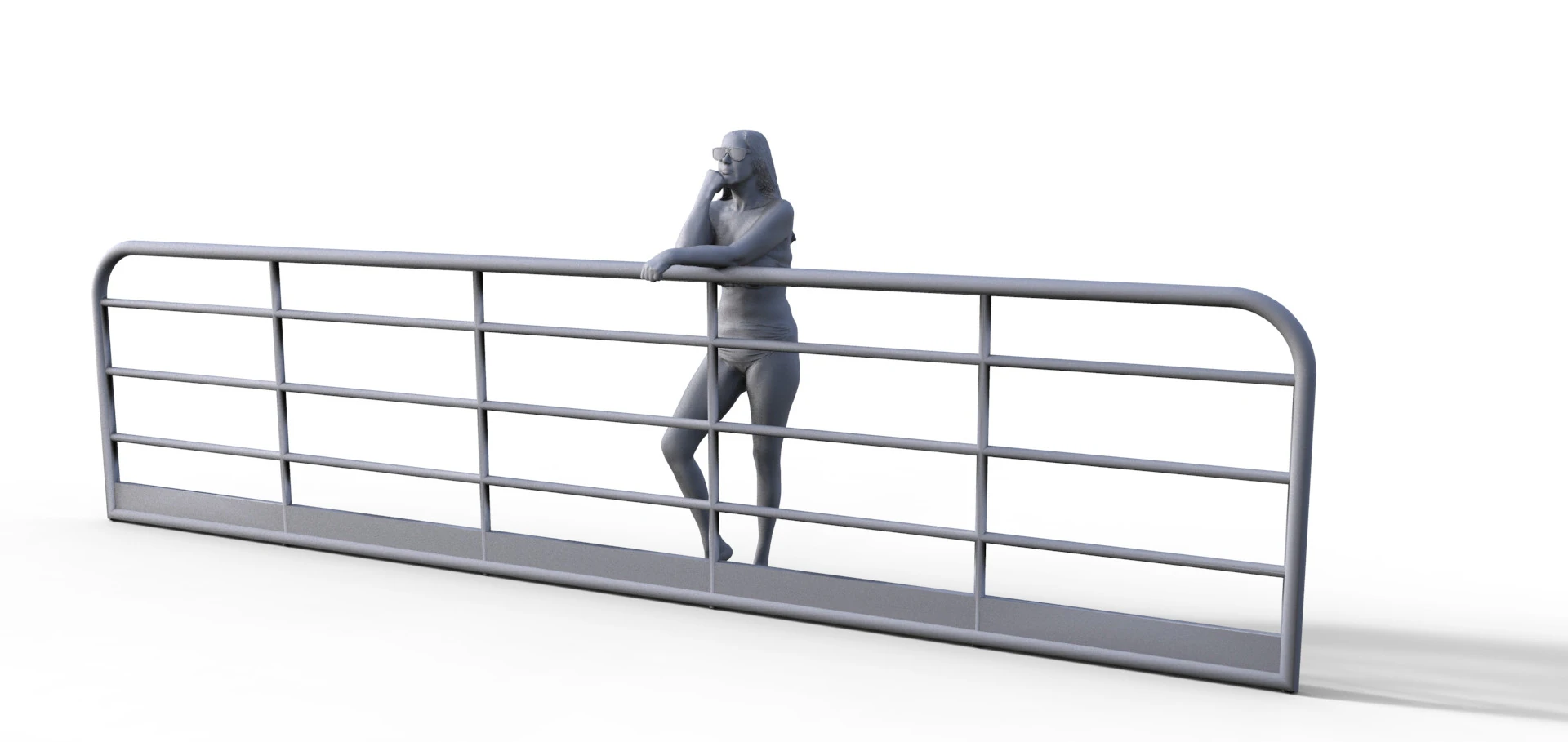 Figur Girl 929 3D Model .c4d .max .obj .3ds .fbx .stl .blend 