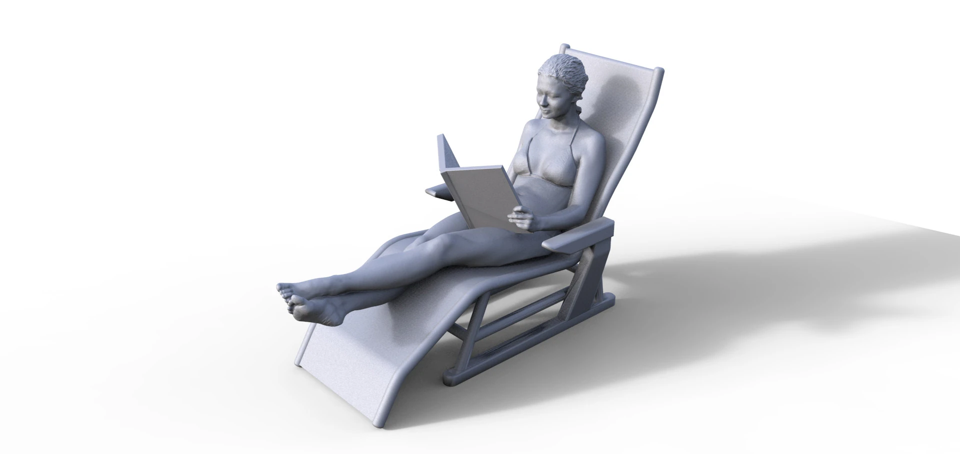Figur Girl 932 3D Model .c4d .max .obj .3ds .fbx .stl .blend 