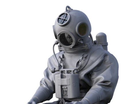 Figur Taucher 933 3D Model