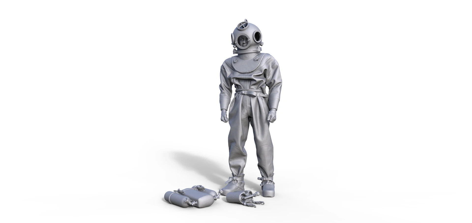 Figur Taucher 934 3D Model .c4d .max .obj .3ds .fbx .stl .blend 