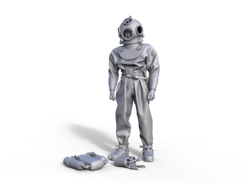 Figur Taucher 934 3D Модель