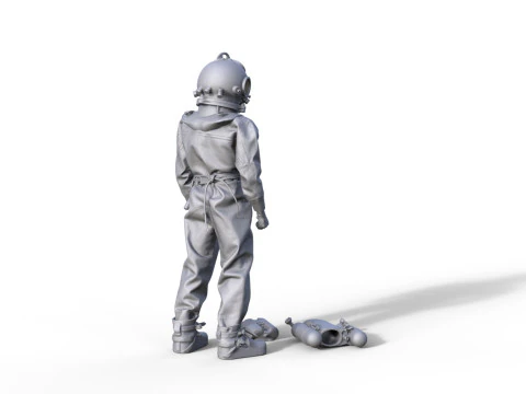 Figur Taucher 934 3D Model