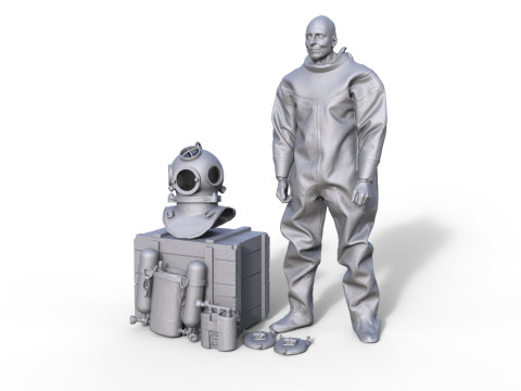 Figur Taucher 935 3D Модель