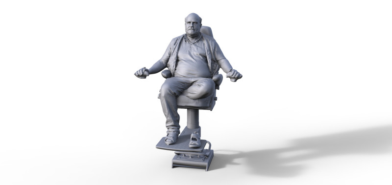 Figur Schlepper Kapitn Tug Boat 3D Model .c4d .max .obj .3ds .fbx .stl .blend