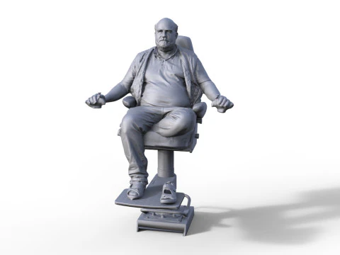 Figur Schlepper Kapitn Sleepboot 3D Model