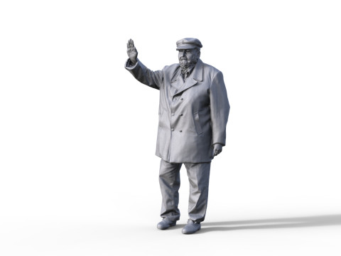 Figur Marine alter Kapitn 955 3D Model