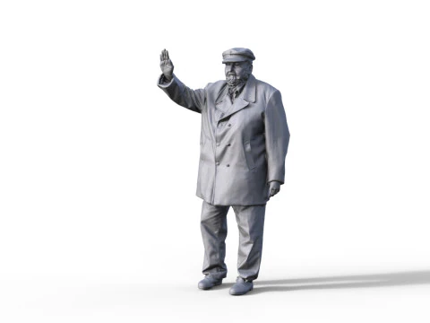 Figuur Marine alter Kapitn 955 3D Model
