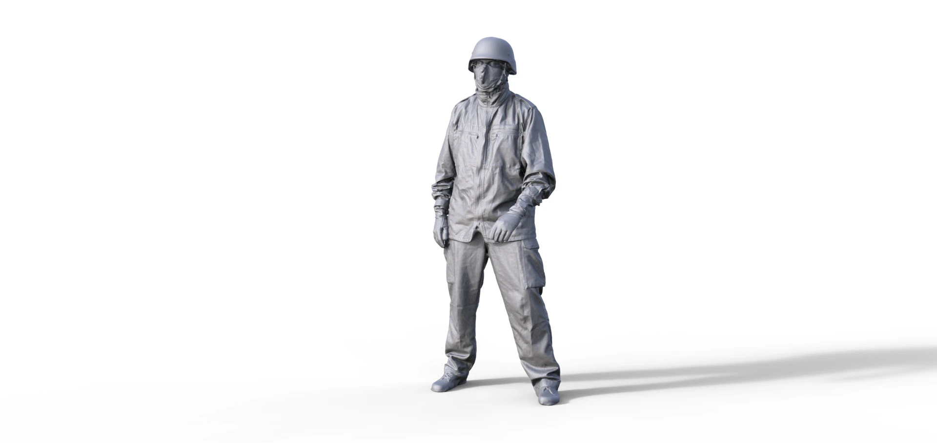 Figur Marine 956 3D Model .c4d .max .obj .3ds .fbx .stl .blend 