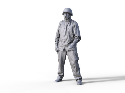 Figur Marine 956 3D Model