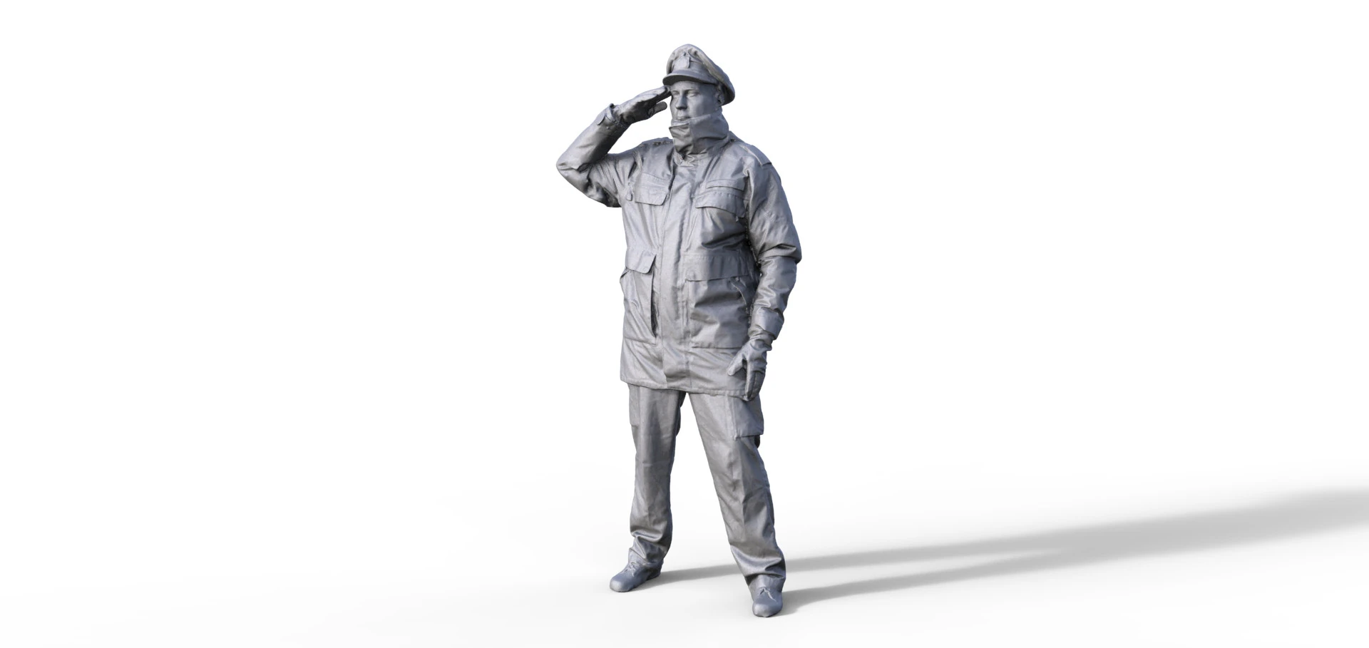 Figur Marine 957 3D Model .c4d .max .obj .3ds .fbx .stl .blend 
