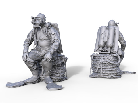 Figur Taucher 963 3Dプリントモデル