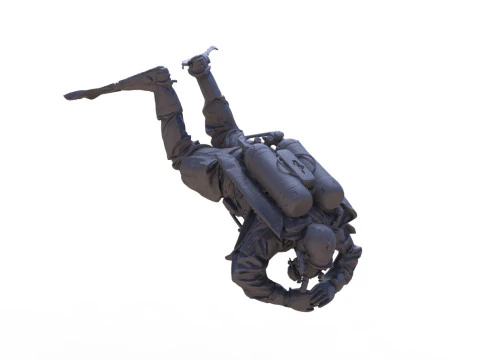 Figur Taucher 964 3D Print Model