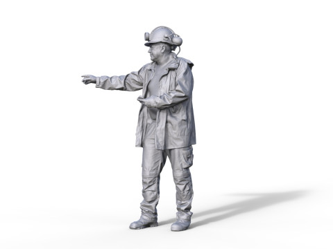 Figur Miner 965 Model Cetak 3D