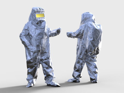Figur Feuerwehr DDR Hitzeschutzanzug Modelo de impresión 3D