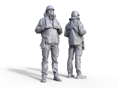 Figur Marine 978 3Dプリントモデル
