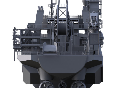 Kreuz Installer Schiffsmodell Modelship Diving support vessel 3D-printmodel