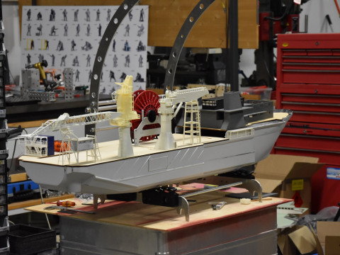 Kreuz Installer Schiffsmodell Modelship Diving support vessel 3D-printmodel