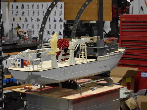 Kreuz Installer Schiffsmodell Modelship Diving support vessel 3D Print Model