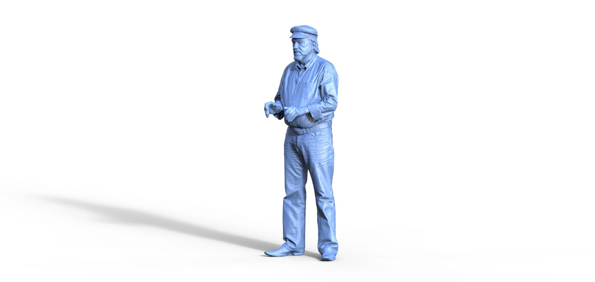 Captain figure for ship model 3D Print Model .c4d .max .obj .3ds .fbx .stl .blend