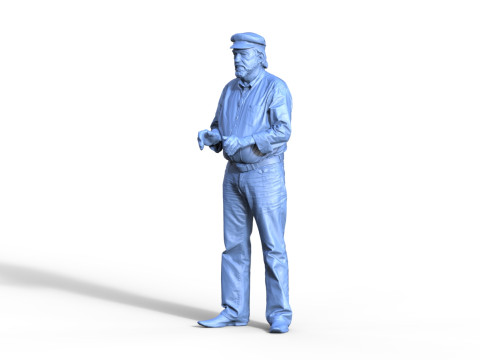 Captain figure for ship model 3D-printmodel