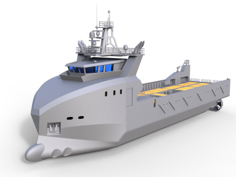 DIVING SUPPORT VESSEL SCHIFFSMODELL MODELSHIP 3D Print Model