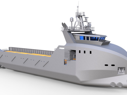 DIVING SUPPORT VESSEL SCHIFFSMODELL MODELSHIP 3D Принт Модель
