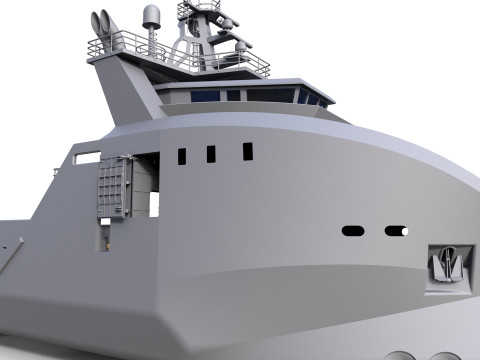 DIVING SUPPORT VESSEL SCHIFFSMODELL MODELSHIP 3D Принт Модель