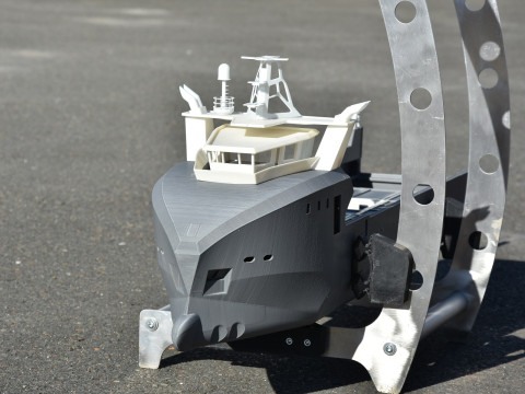 DIVING SUPPORT VESSEL SCHIFFSMODELL MODELSHIP 3D Принт Модель