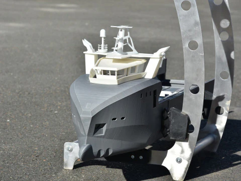 EMBARCA&Ccedil;&Atilde;O DE APOIO AO MERGULHO MODELO SCHIFFSMODELL Modelo de Impressão 3D