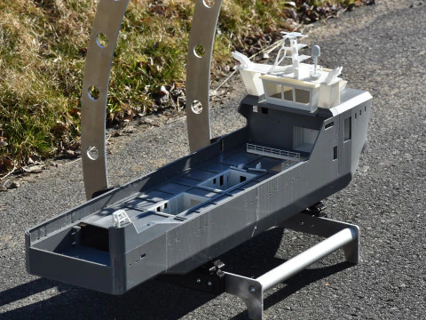 EMBARCA&Ccedil;&Atilde;O DE APOIO AO MERGULHO MODELO SCHIFFSMODELL Modelo de Impressão 3D