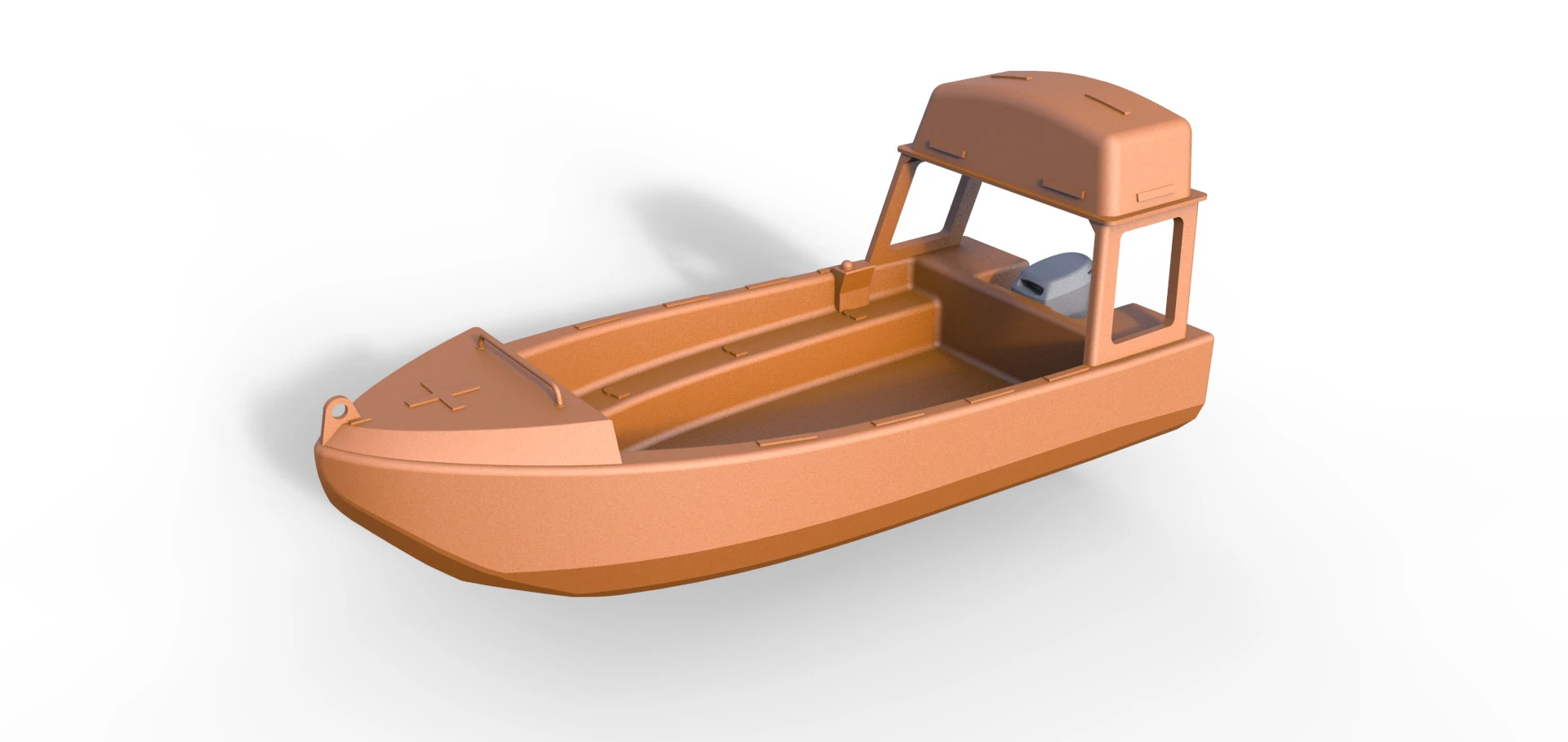 RESCUE BOAT 3D Print Model .c4d .max .obj .3ds .fbx .stl .blend 